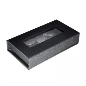 aurora lashes private label eyelashes box-black PU leather