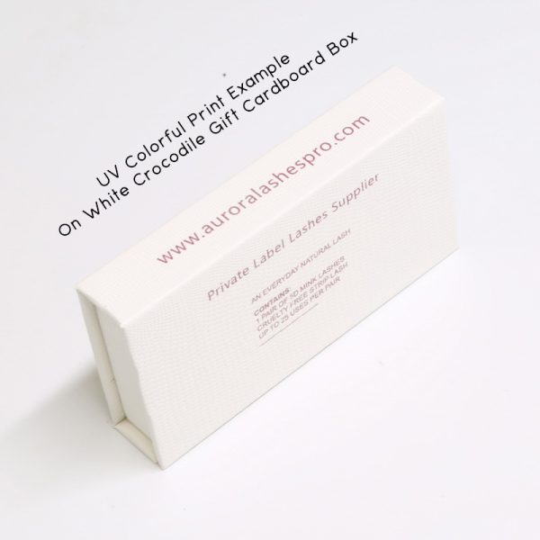 UV print on white box